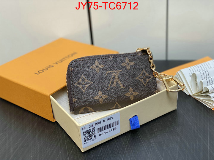 LV Bags(TOP)-Wallet replica aaaaa+ designer ID: TC6712 $: 75USD,