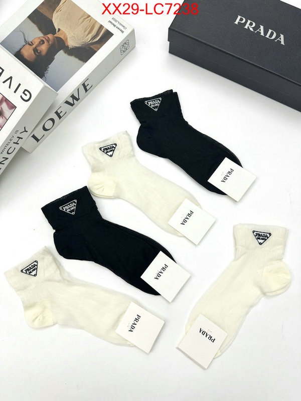 Sock-Prada buy the best replica ID: LC7238 $: 29USD