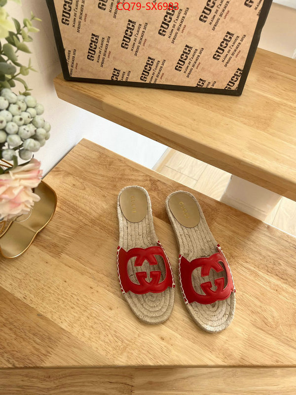 Women Shoes-Gucci best quality fake ID: SX6983 $: 79USD