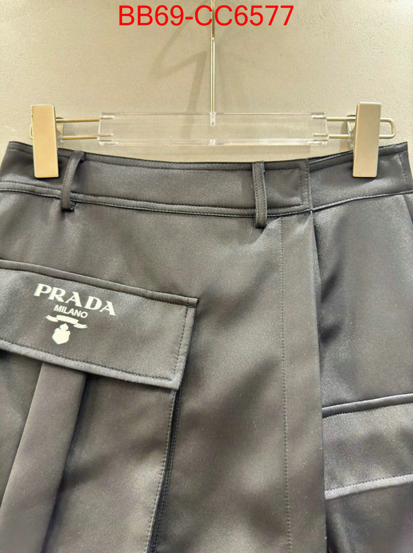 Clothing-Prada designer 1:1 replica ID: CC6577 $: 69USD