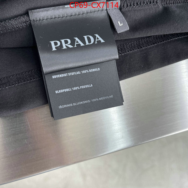 Clothing-Prada 2024 replica ID: CX7114 $: 69USD