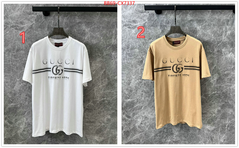 Clothing-Gucci where to buy fakes ID: CX7337 $: 69USD