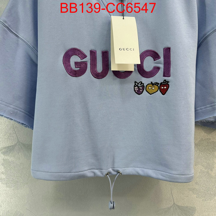 Clothing-Gucci replica 2024 perfect luxury ID: CC6547 $: 139USD