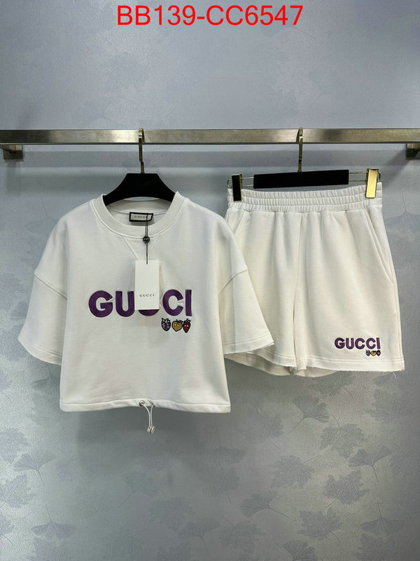 Clothing-Gucci replica 2024 perfect luxury ID: CC6547 $: 139USD