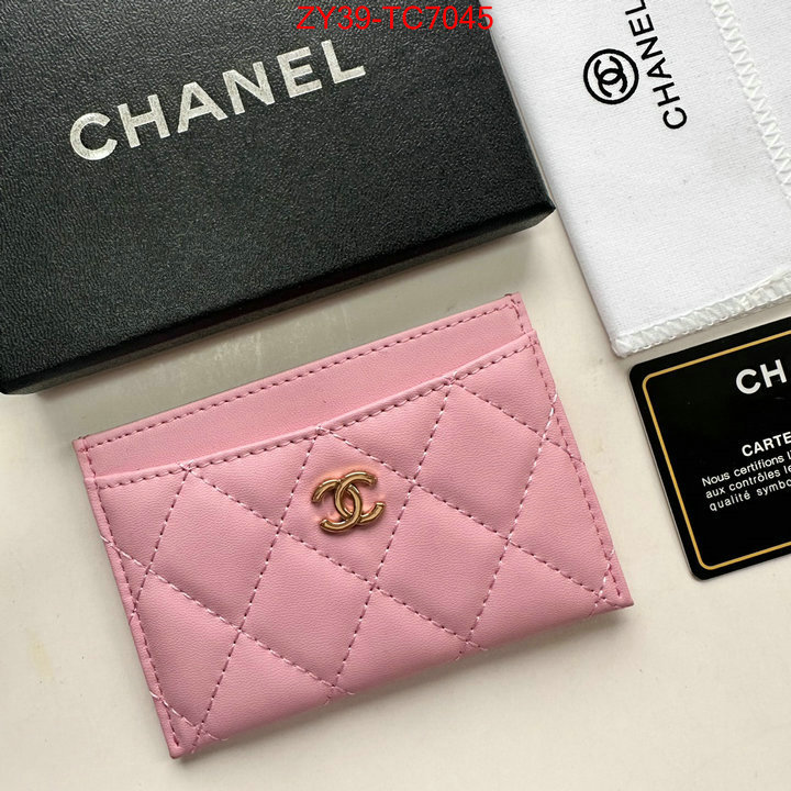 Chanel Bags(4A)-Wallet- top quality replica ID: TC7045 $: 39USD,