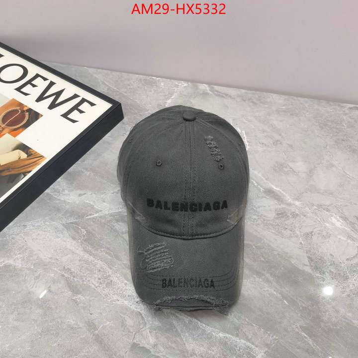 Cap(Hat)-Balenciaga how to find designer replica ID: HX5332 $: 29USD