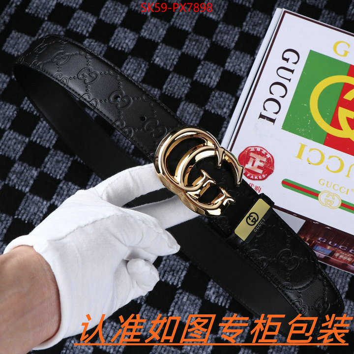 Belts-Gucci top 1:1 replica ID: PX7898 $: 59USD