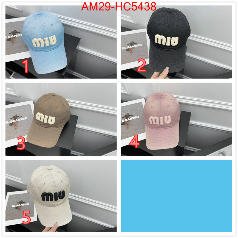 Cap(Hat)-Miu Miu aaaaa quality replica ID: HC5438 $: 29USD