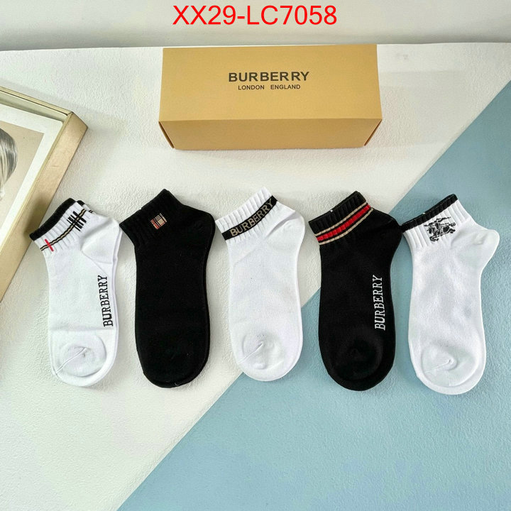 Sock-Burberry buy replica ID: LC7058 $: 29USD