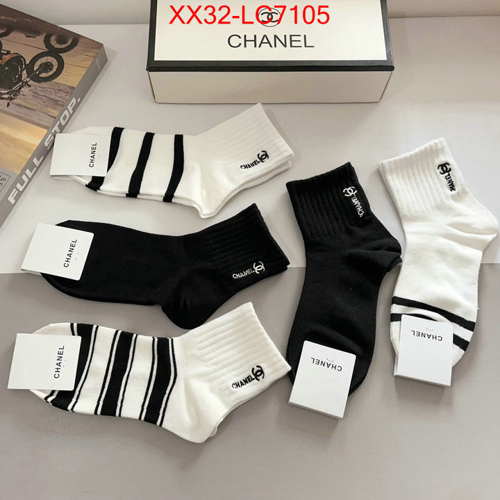 Sock-Chanel where to buy fakes ID: LC7105 $: 32USD