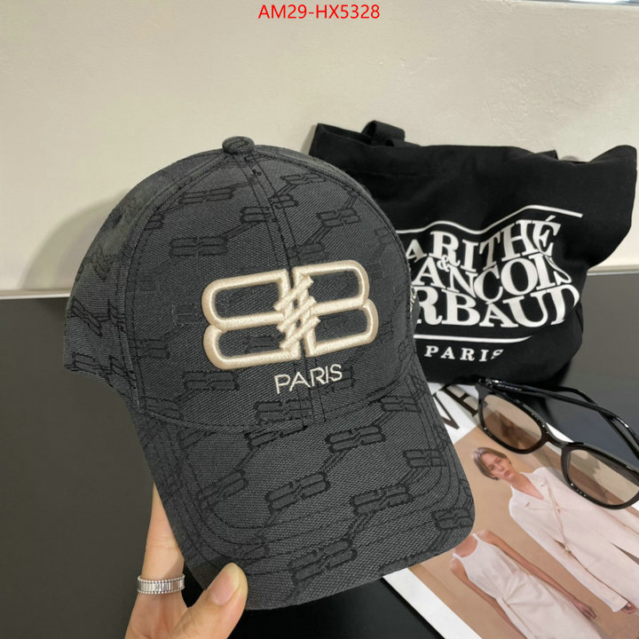 Cap(Hat)-Balenciaga cheap high quality replica ID: HX5328 $: 29USD