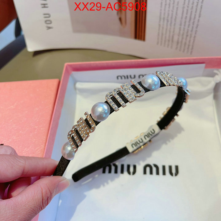 Hair band-MIU MIU 2024 aaaaa replica customize ID: AC5908 $: 29USD