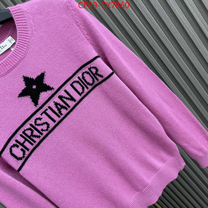 Clothing-Dior online shop ID: CX7860 $: 89USD