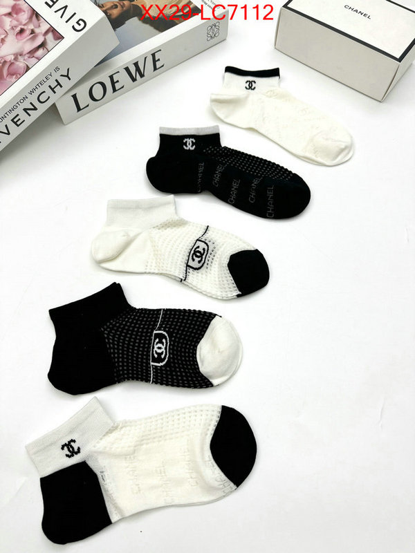 Sock-Chanel where to buy replicas ID: LC7112 $: 29USD