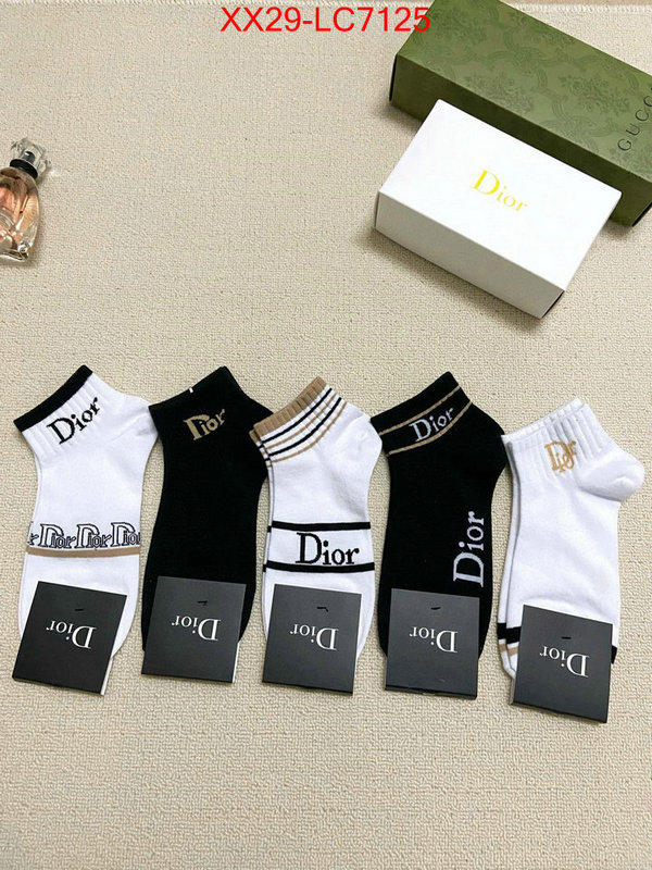 Sock-Dior copy ID: LC7125 $: 29USD