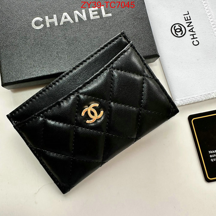 Chanel Bags(4A)-Wallet- top quality replica ID: TC7045 $: 39USD,