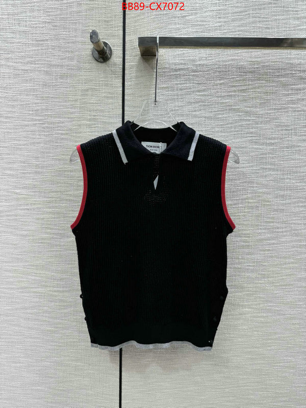 Clothing-Thom Browne for sale cheap now ID: CX7072 $: 89USD