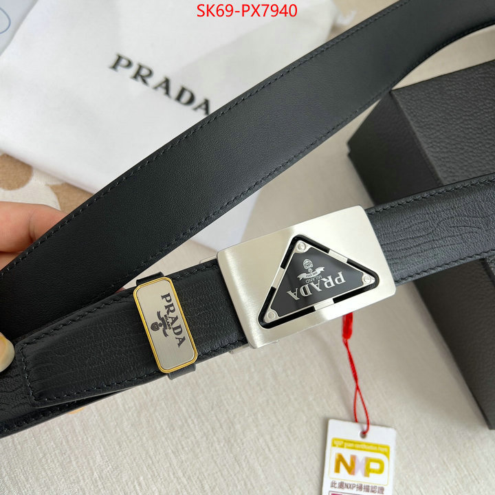 Belts-Prada fashion replica ID: PX7940 $: 69USD