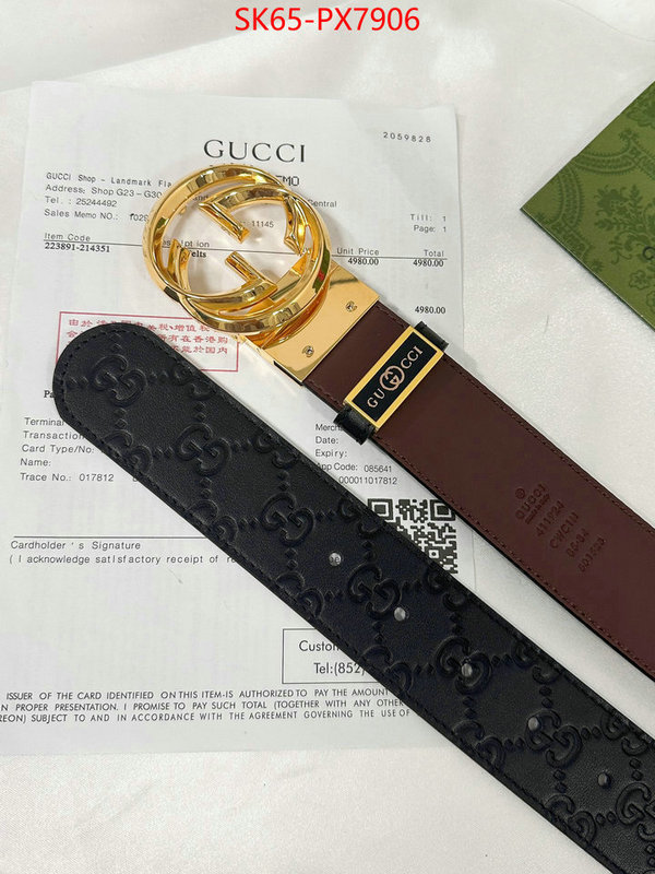 Belts-Gucci top ID: PX7906 $: 65USD