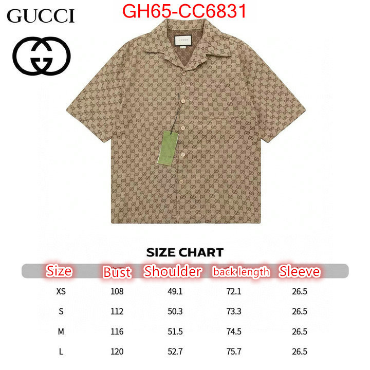 Clothing-Gucci best quality replica ID: CC6831 $: 65USD