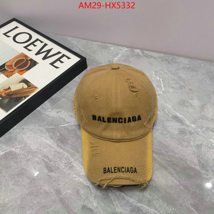 Cap(Hat)-Balenciaga how to find designer replica ID: HX5332 $: 29USD
