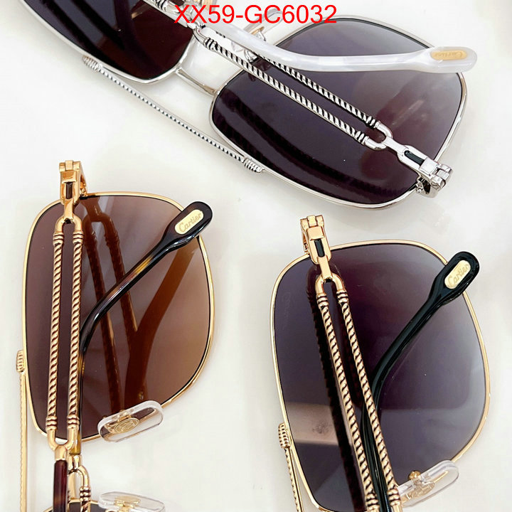 Glasses-Cartier brand designer replica ID: GC6032 $: 59USD