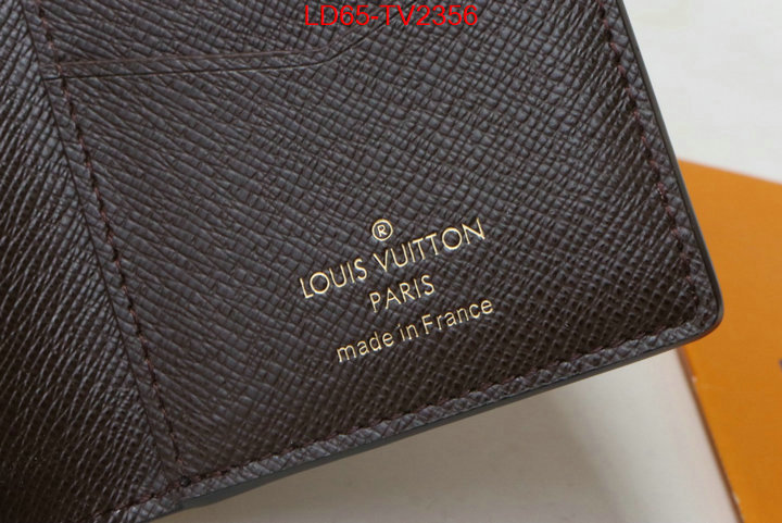 LV Bags(TOP)-Wallet designer fake ID: TV2356 $: 65USD,