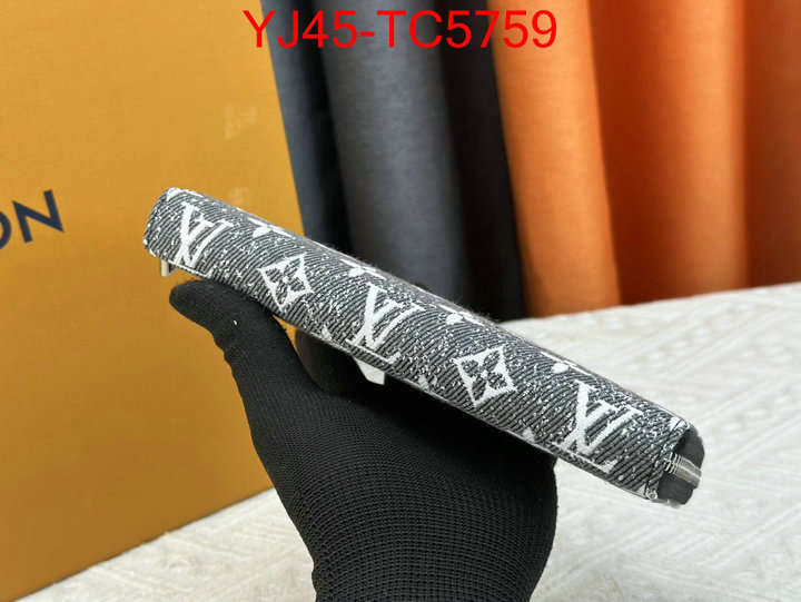 LV Bags(4A)-Wallet high quality aaaaa replica ID: TC5759 $: 45USD,