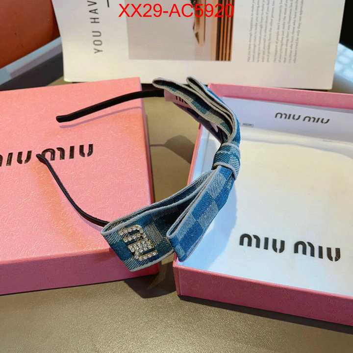 Hair band-MIU MIU where can i find ID: AC5920 $: 29USD