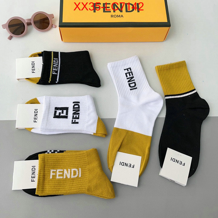 Sock-Fendi wholesale designer shop ID: LC7142 $: 35USD