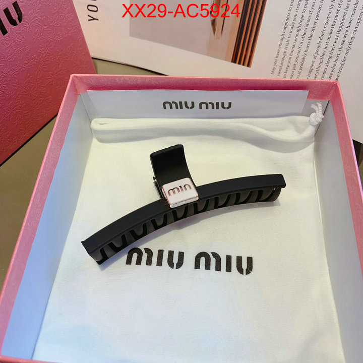 Hair band-MIU MIU cheap replica designer ID: AC5924 $: 29USD