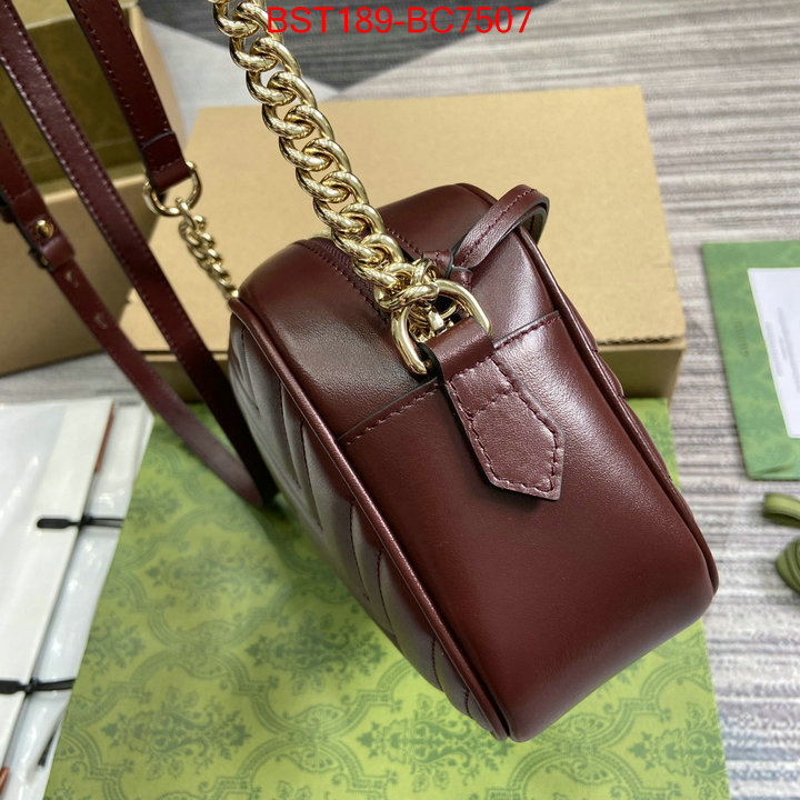 Gucci Bags(TOP)-Marmont what best designer replicas ID: BC7507 $: 189USD,