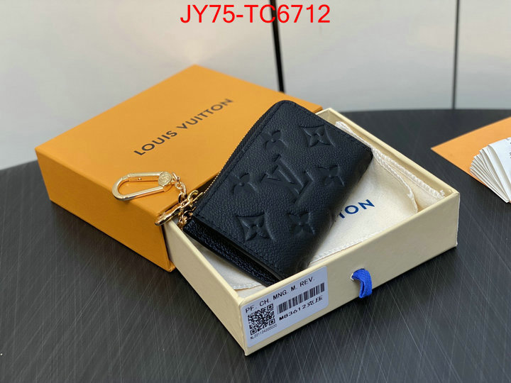 LV Bags(TOP)-Wallet replica aaaaa+ designer ID: TC6712 $: 75USD,