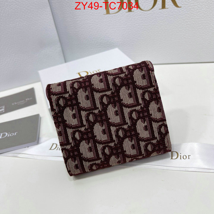 Dior Bags(4A)-Wallet- for sale online ID: TC7034 $: 49USD,