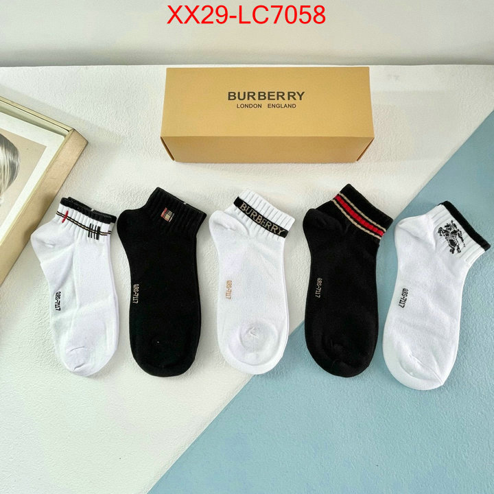 Sock-Burberry buy replica ID: LC7058 $: 29USD