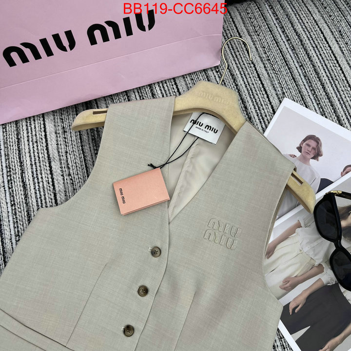 Clothing-MIU MIU the best affordable ID: CC6645 $: 119USD