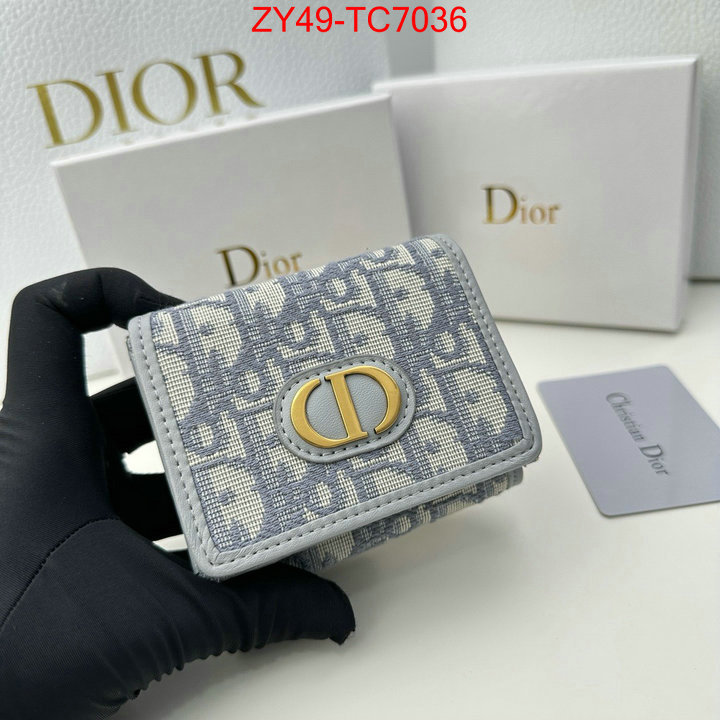 Dior Bags(4A)-Wallet- replica best ID: TC7036 $: 49USD,