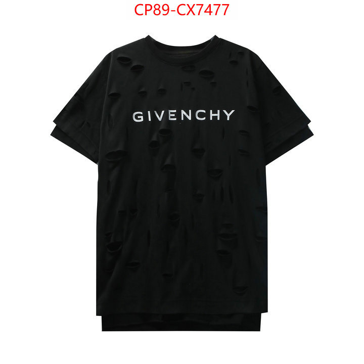 Clothing-Givenchy 1:1 replica wholesale ID: CX7477 $: 89USD