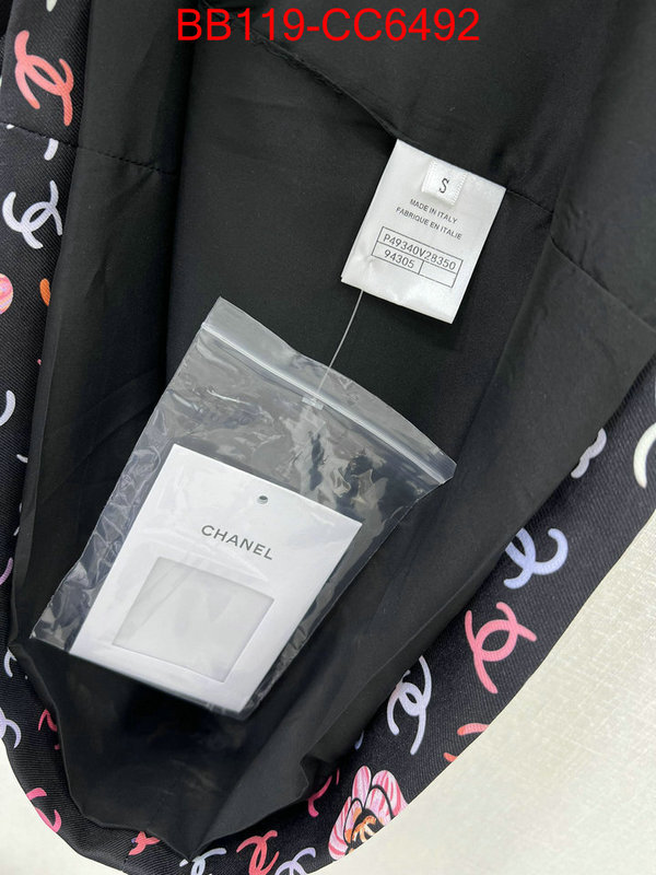 Clothing-Chanel designer 1:1 replica ID: CC6492 $: 119USD