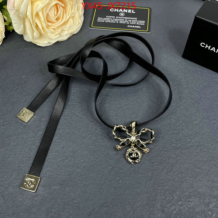 Jewelry-Chanel wholesale designer shop ID: JX7215 $: 45USD