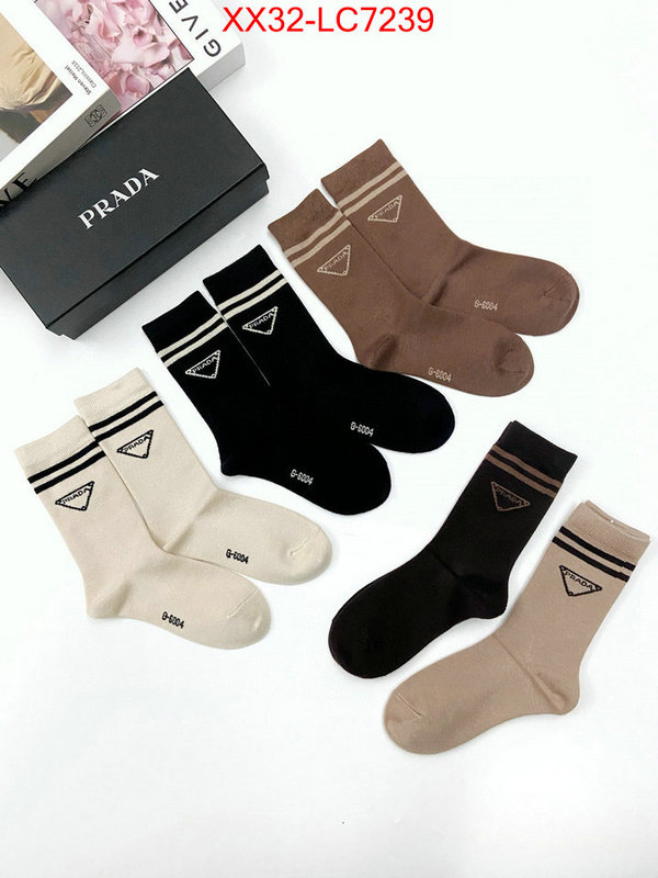 Sock-Prada buying replica ID: LC7239 $: 32USD