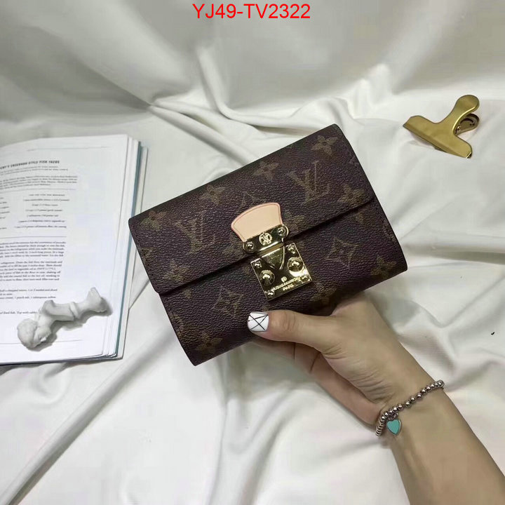 LV Bags(4A)-Wallet is it ok to buy ID: TV2322 $: 49USD