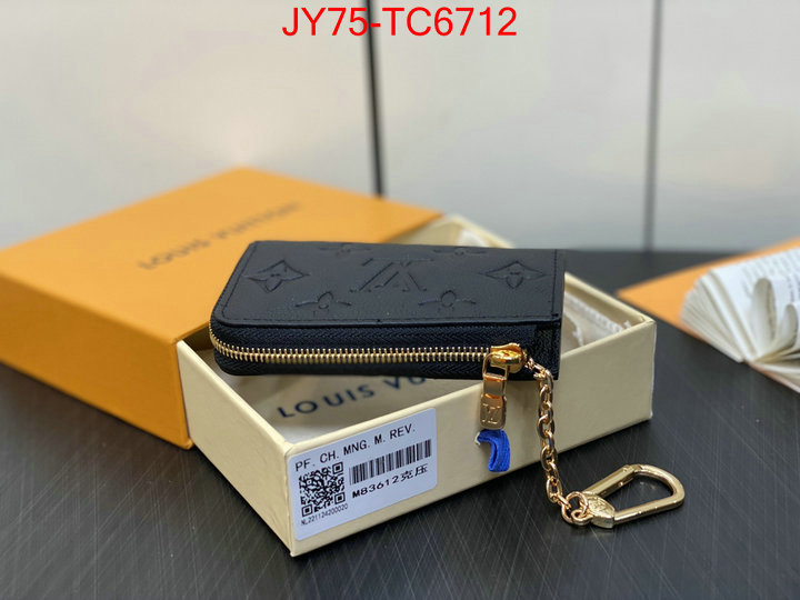 LV Bags(TOP)-Wallet replica aaaaa+ designer ID: TC6712 $: 75USD,