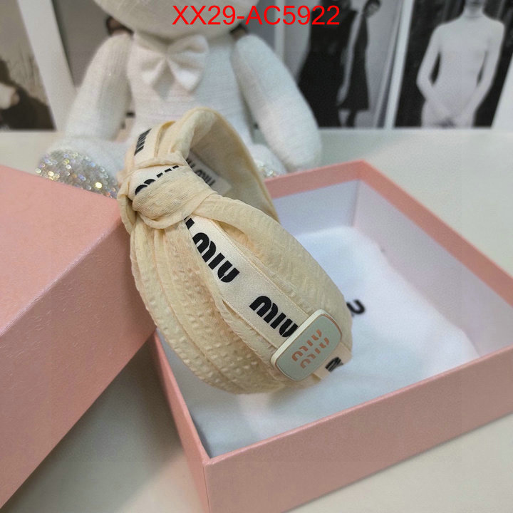 Hair band-MIU MIU luxury shop ID: AC5922 $: 29USD