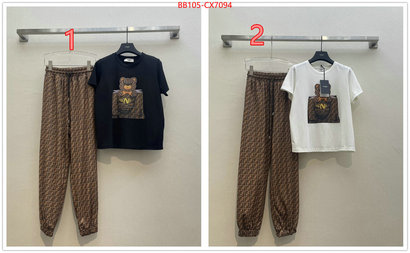 Clothing-Fendi best quality fake ID: CX7094 $: 105USD