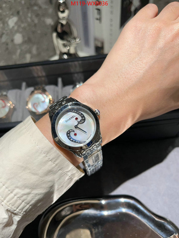 Watch(4A)-Chanel new designer replica ID: WX8036 $: 119USD