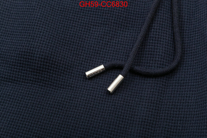 Clothing-Gucci designer wholesale replica ID: CC6830 $: 59USD