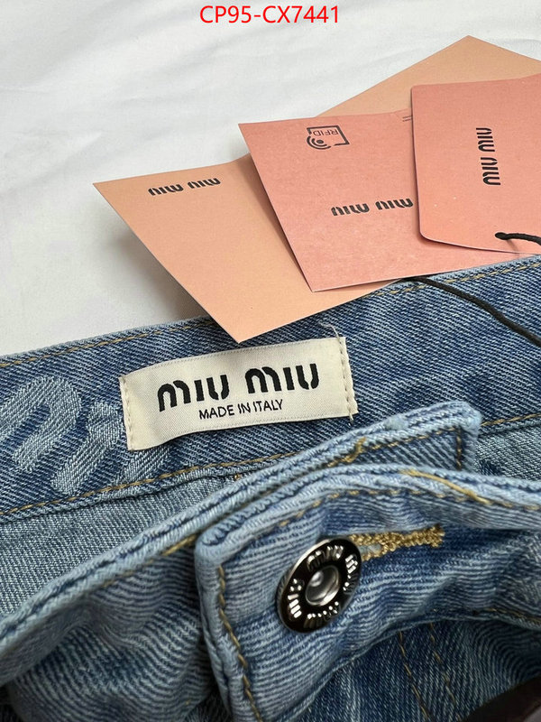 Clothing-MIU MIU aaaaa+ replica designer ID: CX7441 $: 95USD