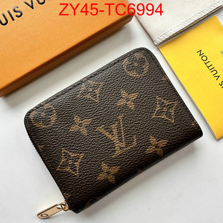 LV Bags(4A)-Wallet 1:1 replica ID: TC6994 $: 45USD,
