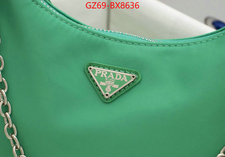 Prada Bags(4A)-Re-Edition 2005 china sale ID: BX8636 $: 69USD,